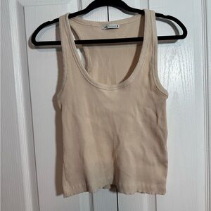 Zara scoop tank top large racer back